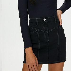 Aritzia Wilfred Free Kelsey Skirt Black